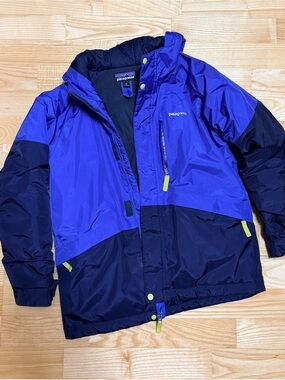 Patagonia Kids Two-Tone Royal & Navy Puffer Jacket